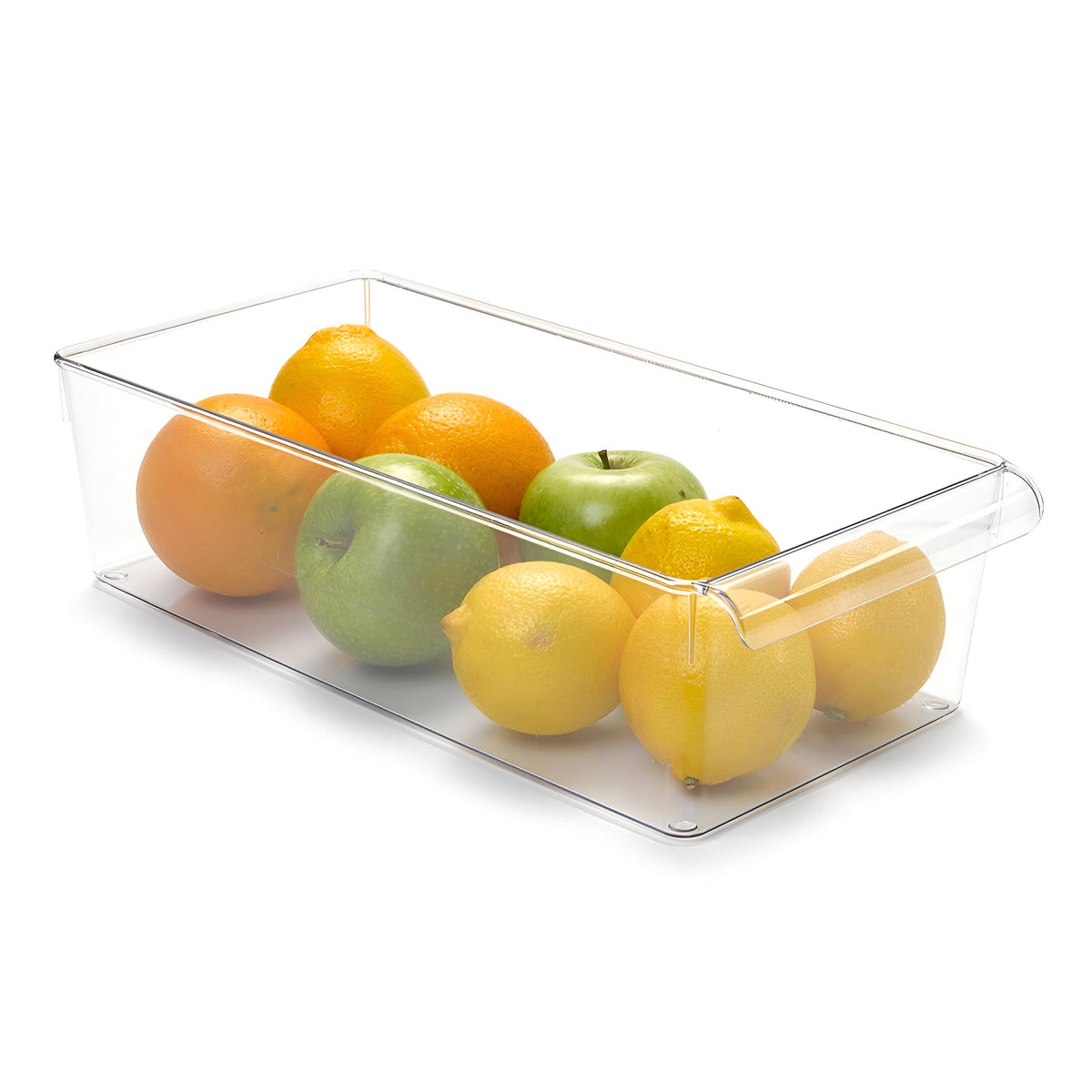 PlasticForte Fridge Organiser No.11 Clear 18cm x 37cm x 10cm 12542