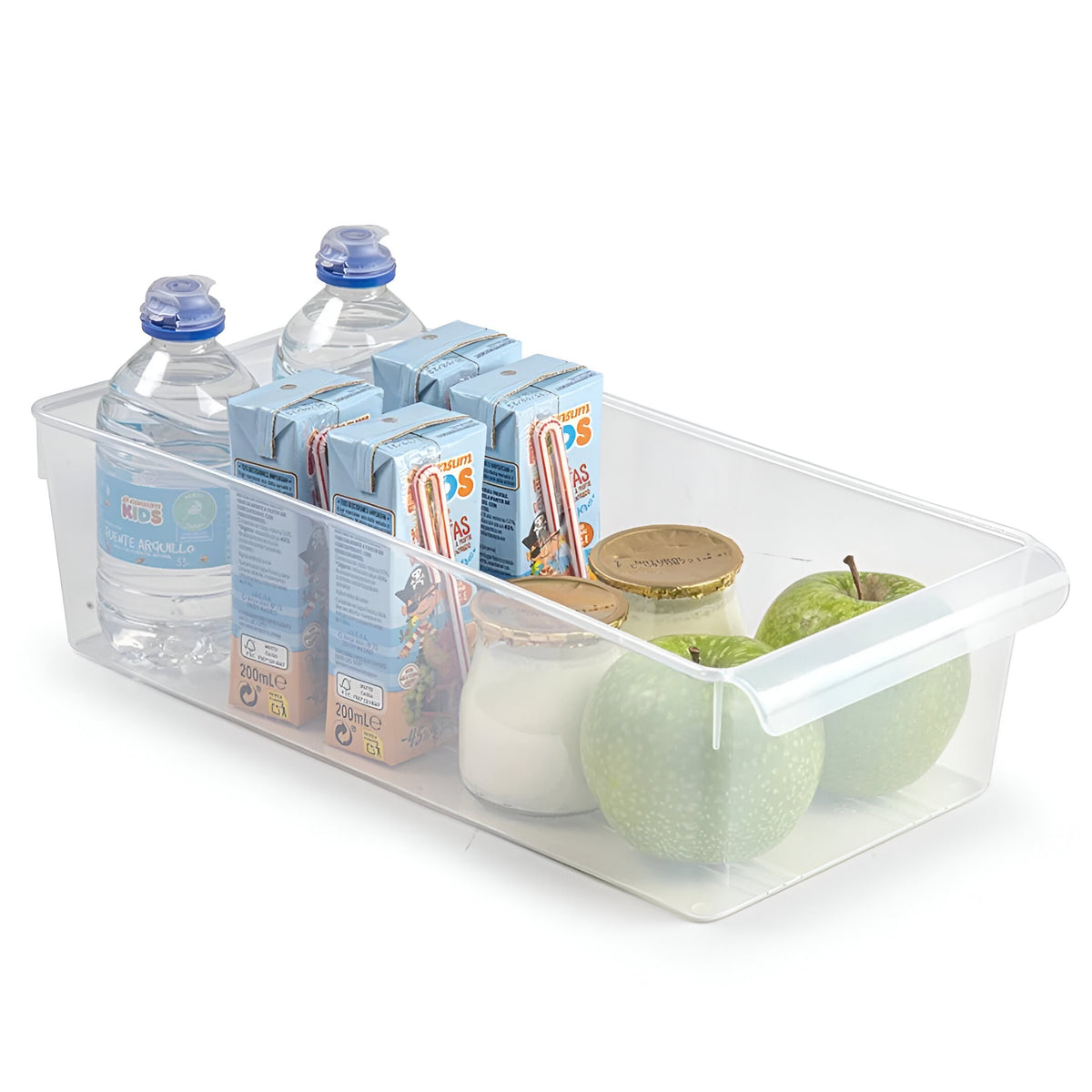 PlasticForte Fridge Organiser No.11 Clear 18cm x 37cm x 10cm 12542
