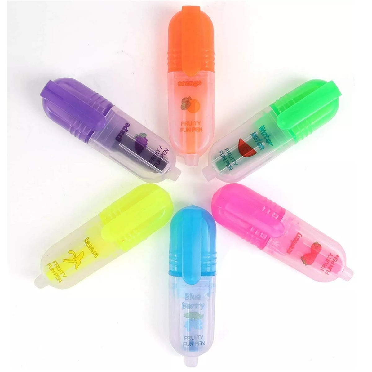 Tallon Artbox Scented Mini Highlighter Pens Assorted Colours Pack of 6 4072 | Great Creative Fun | Assorted Fruity Scents | Safe and Non Toxic