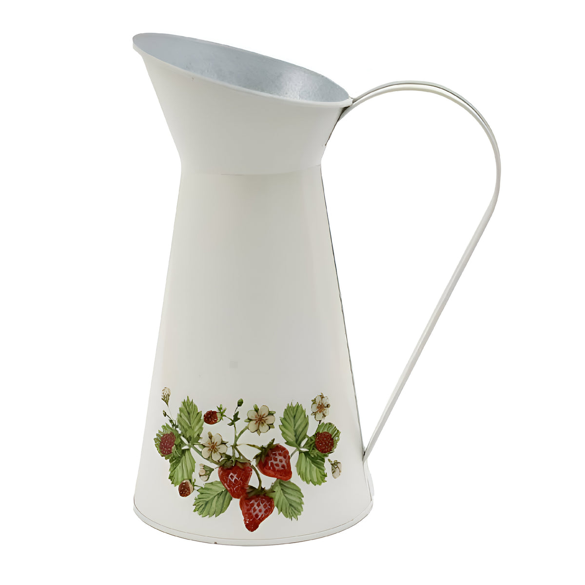 SIL Embossed Strawberry Jug Vase Multicolour 20cm x 14cm x 25cm OR8006
