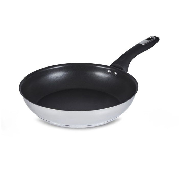 Simply Home Stainless Steel Non-Stick Coated Fry Pan Black 24cm AIS10026