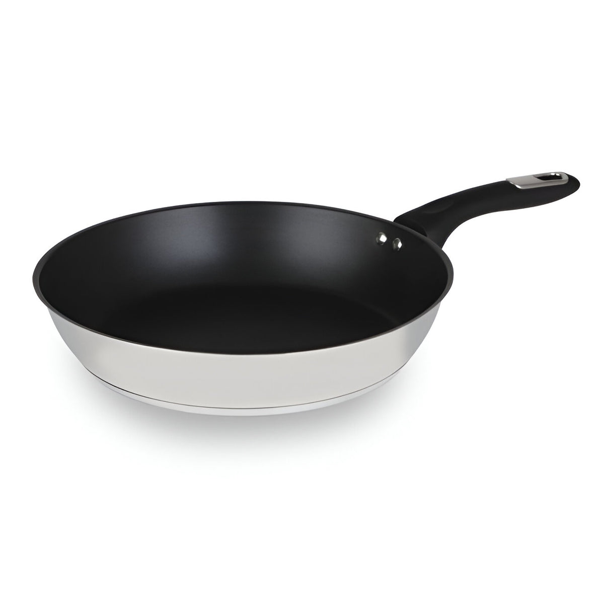 Simply Home Stainless Steel Non-Stick Coated Frying Pan Black 28cm AIS10027