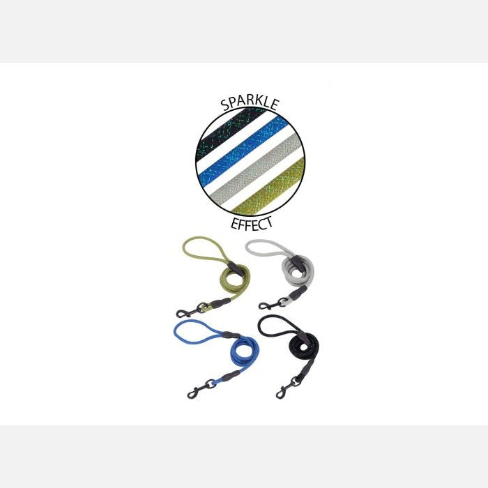 Smart Choice Sparkle Effect Dog Lead Assorted Colours 120cm Pack of 1 SC1739 | Rope Leash with Strong Clip