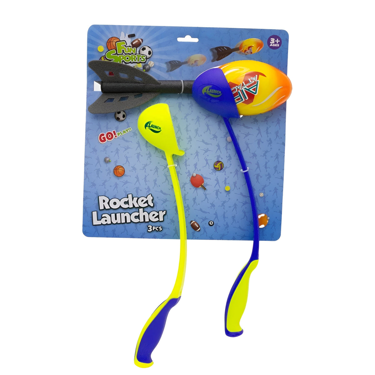 Fun Sports Rocket Launcher Set Assorted Pack of 3 S34941110
