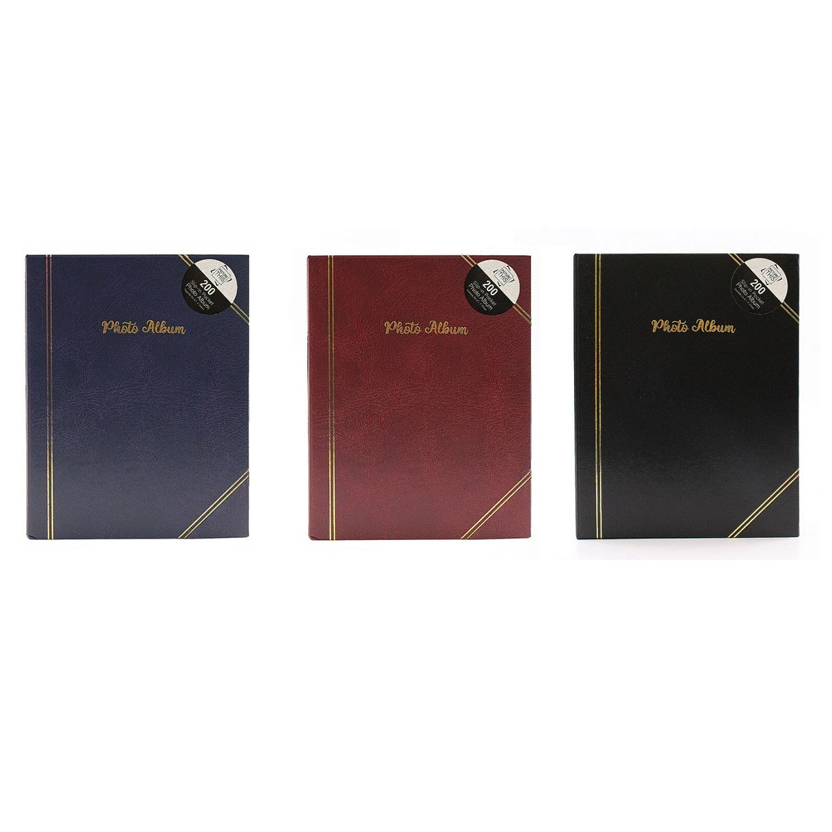 Tallon 200 Slip-In Pocket Photo Album Assorted Colours 6-Inch x 4-Inch 7531