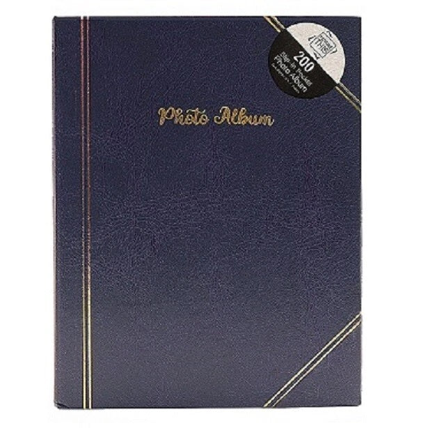 Tallon 200 Slip-In Pocket Photo Album Assorted Colours 6-Inch x 4-Inch 7531