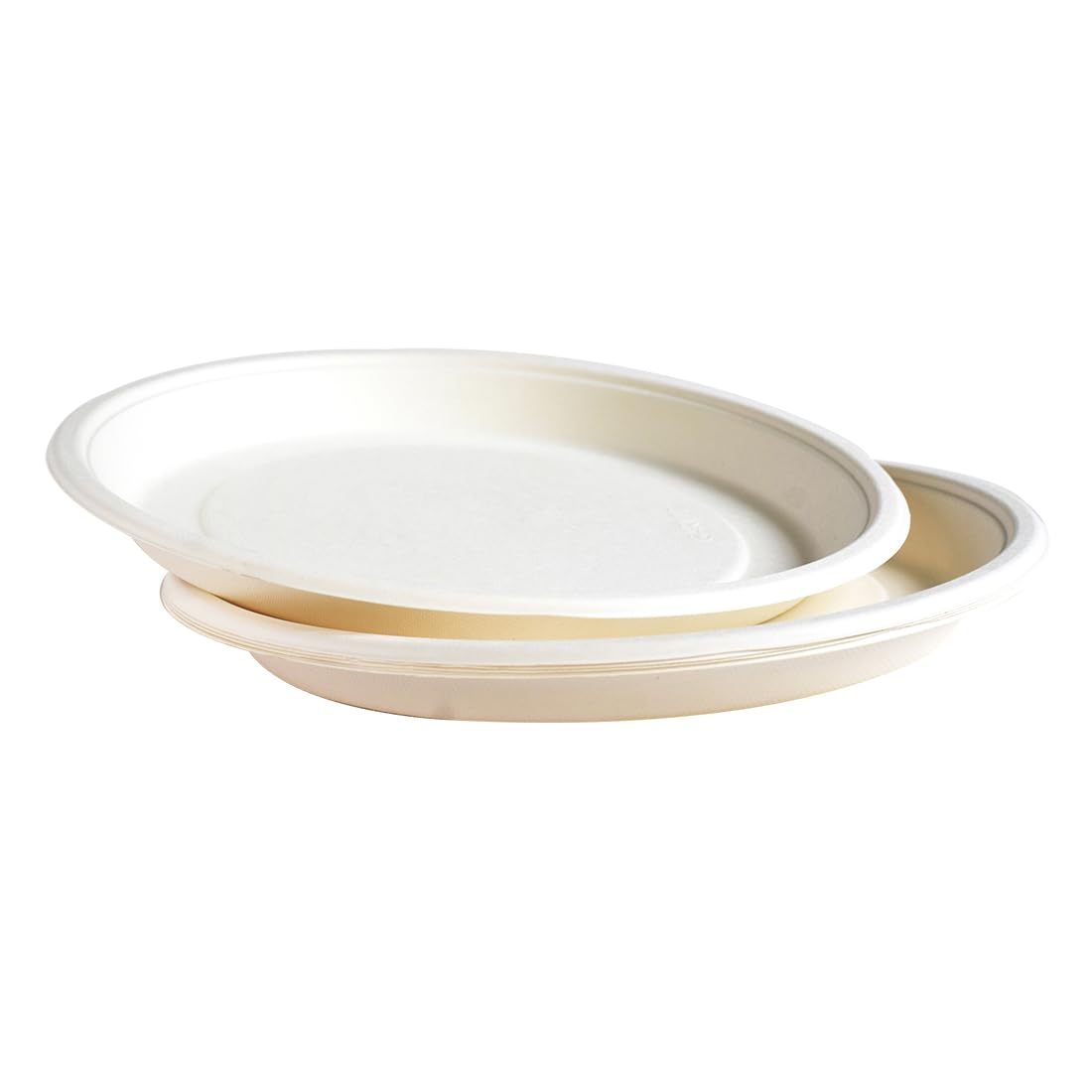 Dura Kitchen Accessories Bagasse Plates White 9-Inch Pack of 10 DA008 | Durable | Leak and Cut Resistant | 100 Percent Compostable and Biodegradable | Microwave and Freezer Safe | Premium Strength
