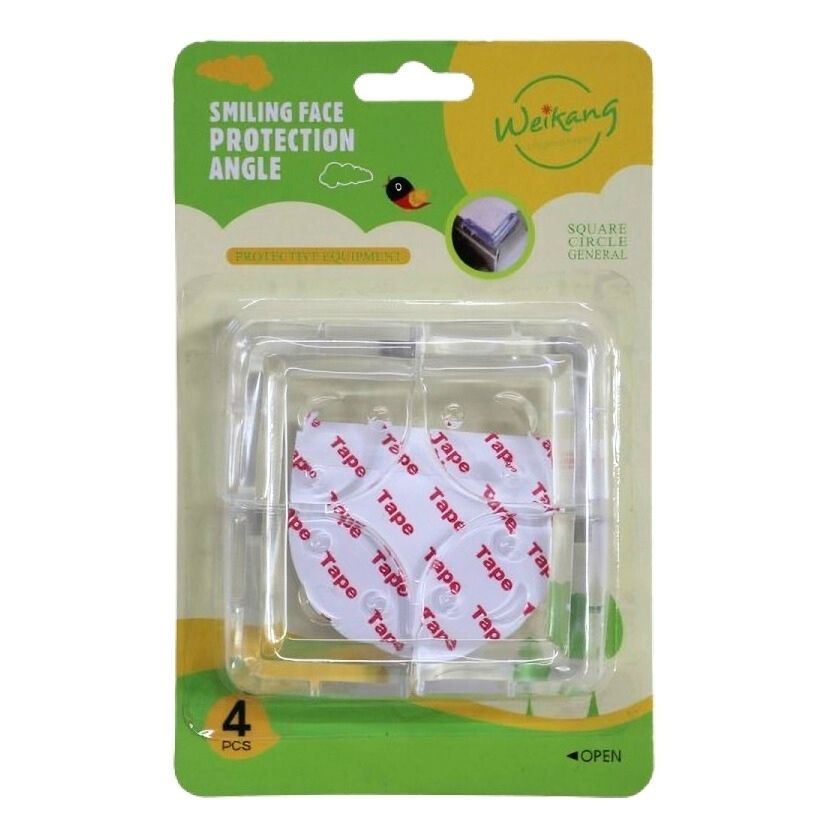 Weikang Smiling Face Protection Angle Clear Pack of 4 AK047B