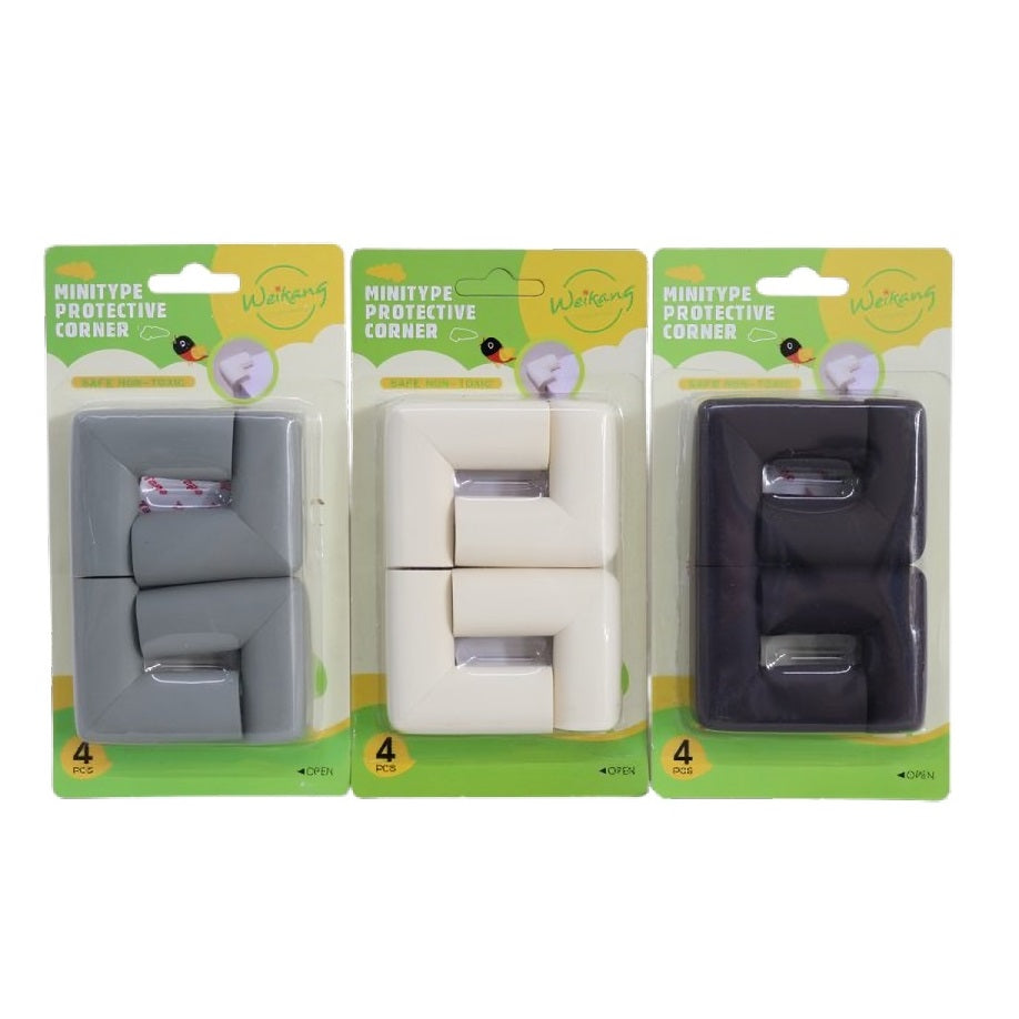 Weikang Minitype Protection Foam Corners Assorted Colours Pack of 4 AK047A | Safe and Non Toxic