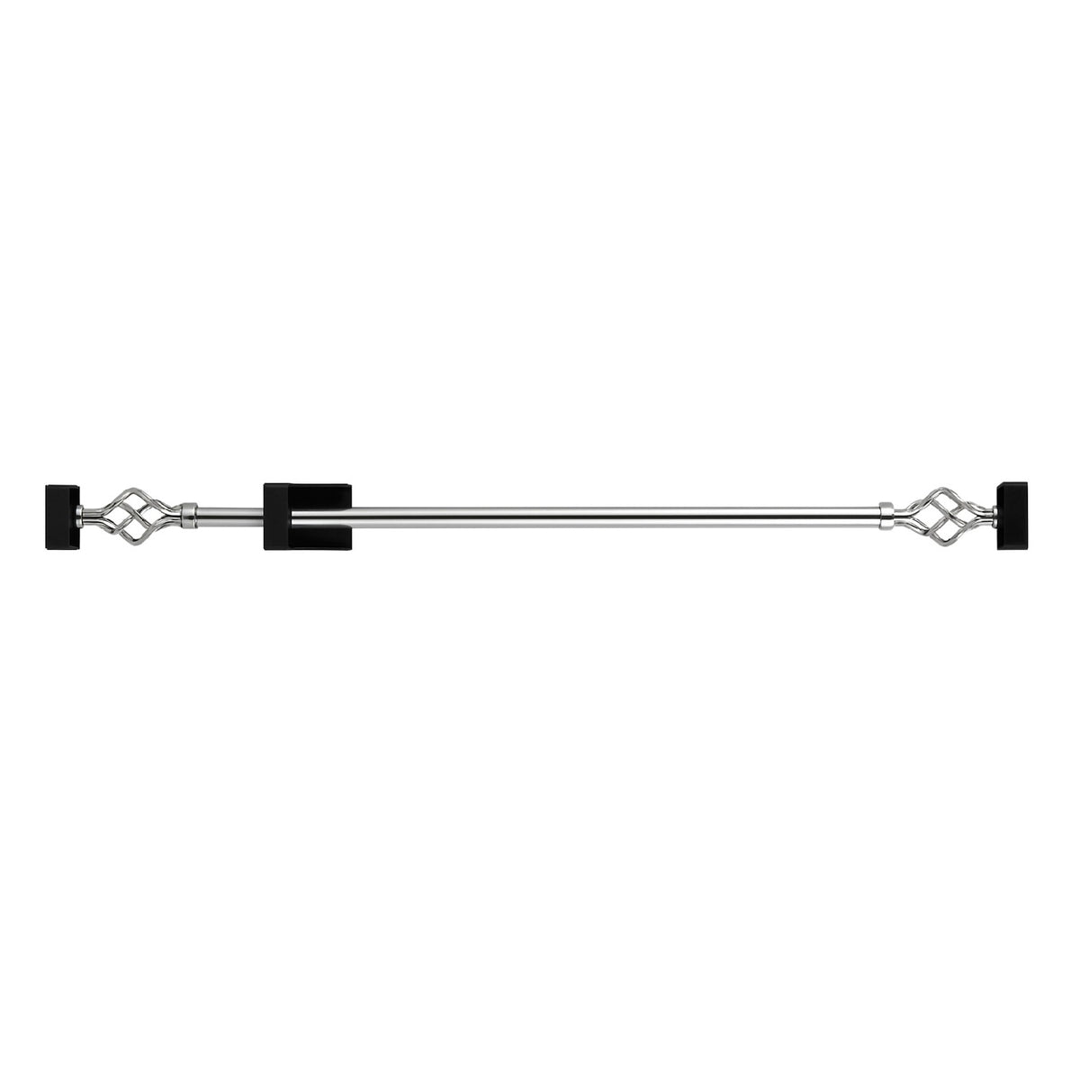 Adorn Metal Curtain Pole Assorted Colours Extendable Length 70cm-120cm AJ035