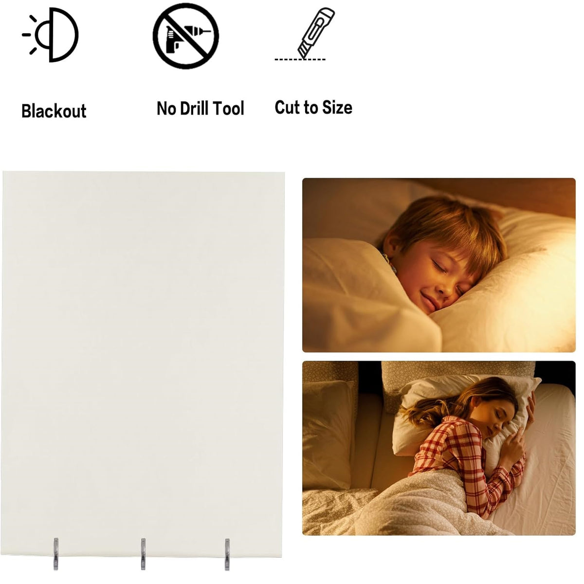 Adorn Cut to Fit Stick-On Blinds Assorted Colours 90cm x 180cm Pack of 1 AY008B | No Drilling Required | Light Blocking | Easy Installation | Trim to Size