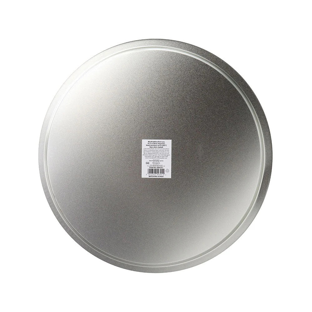 Coco and Gray Non-Stick Pizza Tray Silver 32.5cm x 0.8cm AM4341 | Heat Resistant Up To 260 Degree Celsius