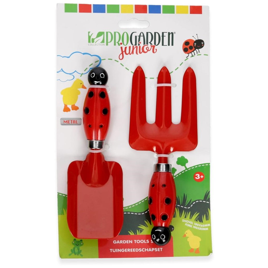 Pro Garden Kids Metal Garden Tool Set Assorted Colours 2-Piece CY8001490
