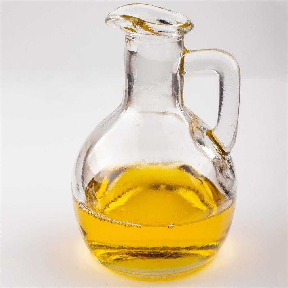 Oil and Vinegar Glass Bottle with Cork Lid Transparent 12cm x 7.5cm 150ml Pack of 1 695000040