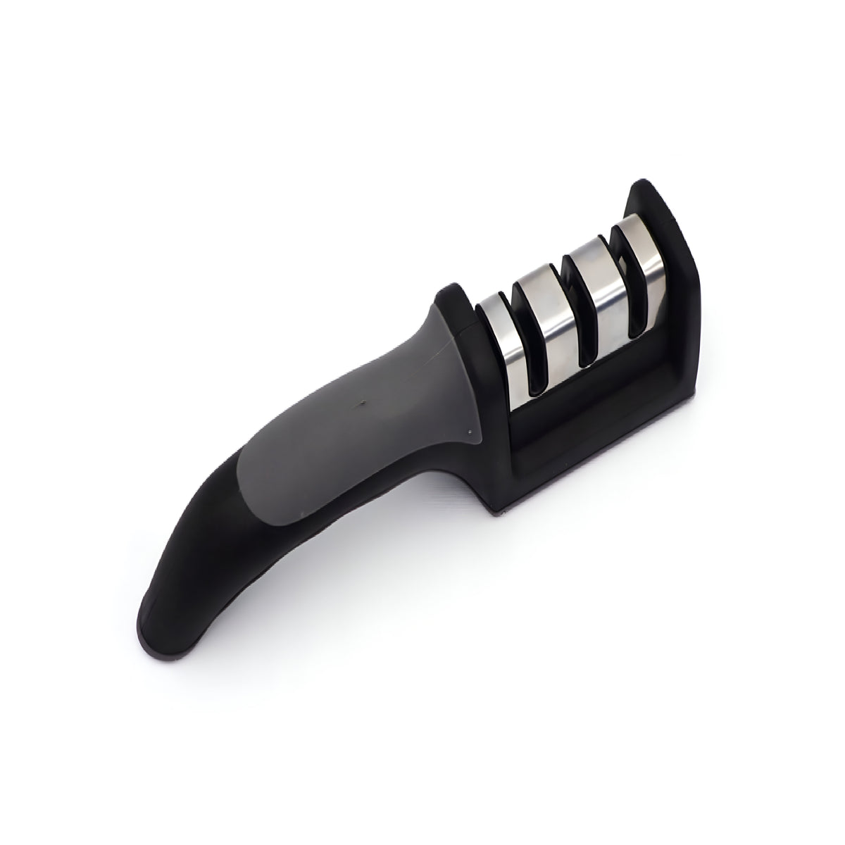Excellent Houseware Stainless Steel Knife Sharpener Black 21.5cm x 5cm x 5cm C80653420