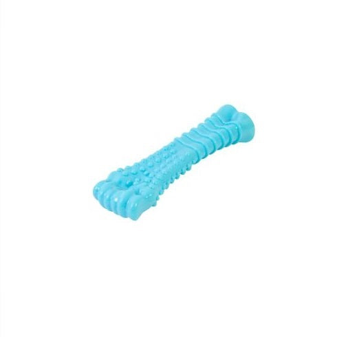 World of Pets Rubber Toy for Puppies Assorted Colours 14cm x 4cm Pack of 1 WP1383 | Durable and Fun | For Dental Hygiene | Robust Rubber and Lightweight | A Great Chew Toy | For Puppies That Loves to Play
