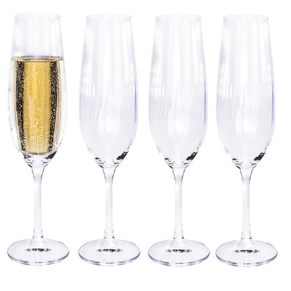 Atmos Fera Lead Free Crystal Champagne Glasses Clear 260ml Pack of 4 SR4000160