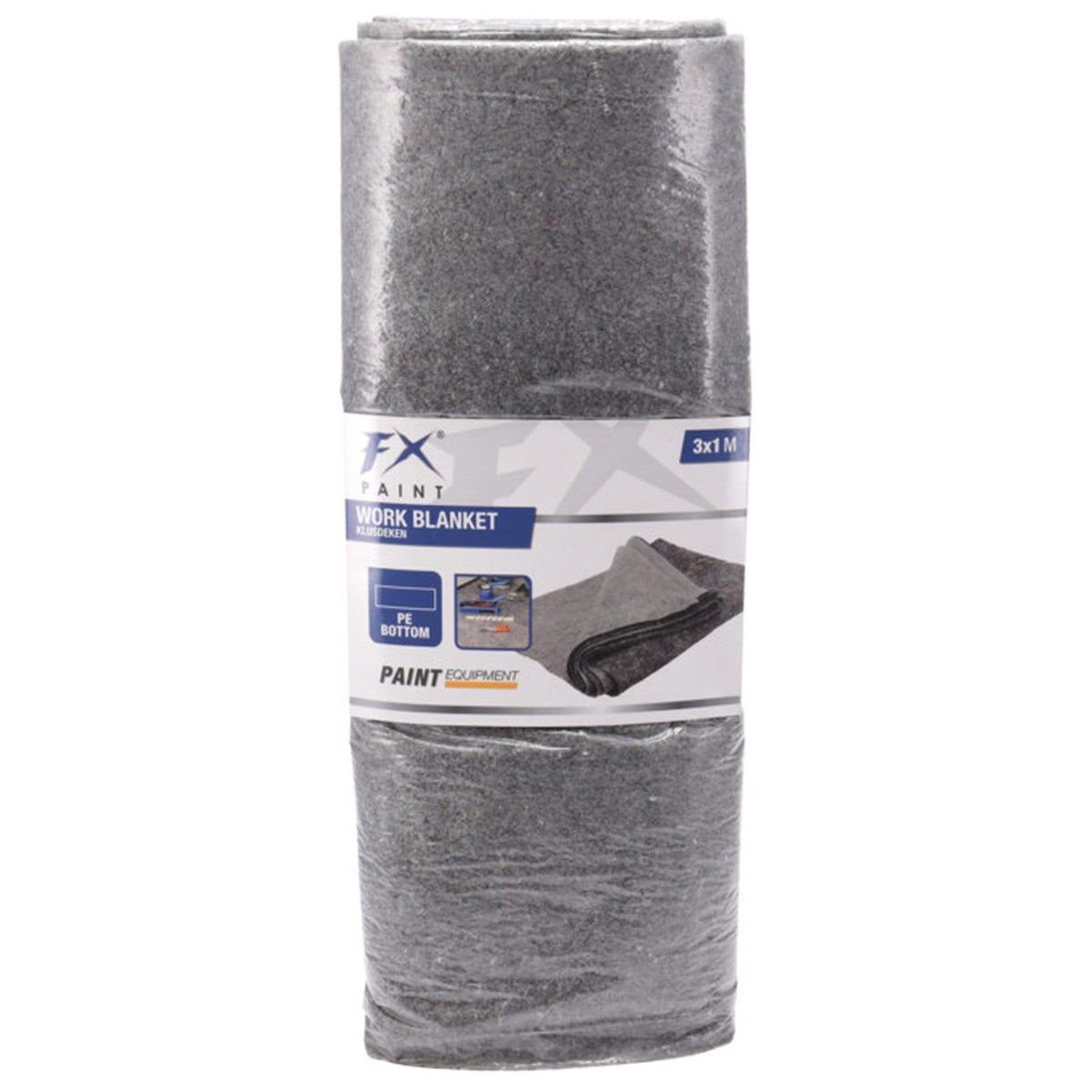 FX Paint Work Blanket with PE Bottom Black 3Mtr x 1Mtr CY8001240
