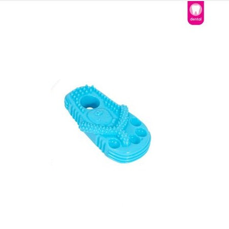 RSW Smart Choice Rubber Sandal Toy for Little Paws Assorted Colours 6.5cm x 3cm x 12cm Pack of 1 SC1616 | Robust Rubber and Lightweight | Promotes Dental Hygiene | Great for Games of Throw and Fetch