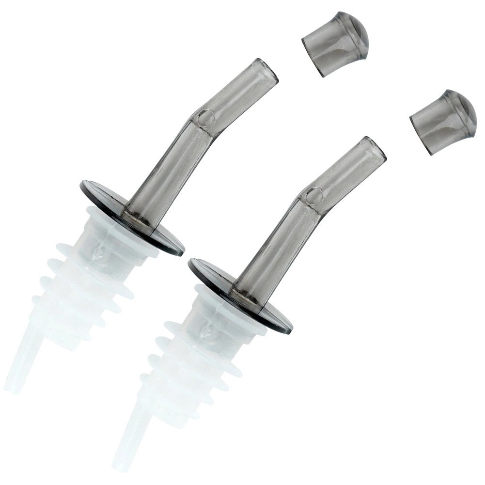 EH Barware Drink Dispenser and Pourer Set Black and White 2-Piece CY5657150