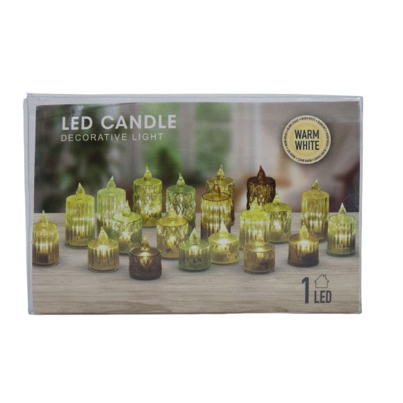 LED Decorative Candle Light Warm White AF5600020 | Flameless | Battery-Operated Tealight | For Home-Parties and Events