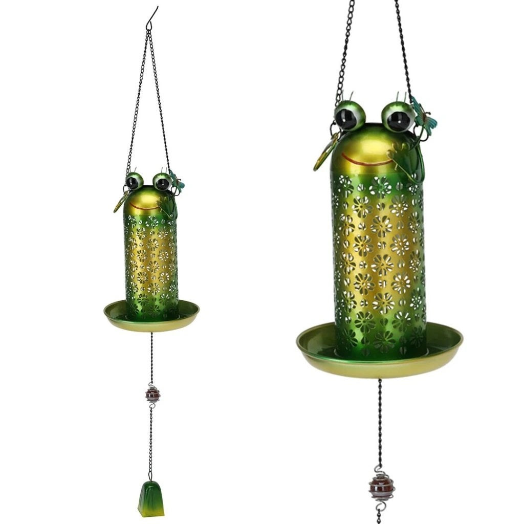 Pro Garden LED Metal Bird Feeder with Hanger Assorted Colours 75cm 573000100