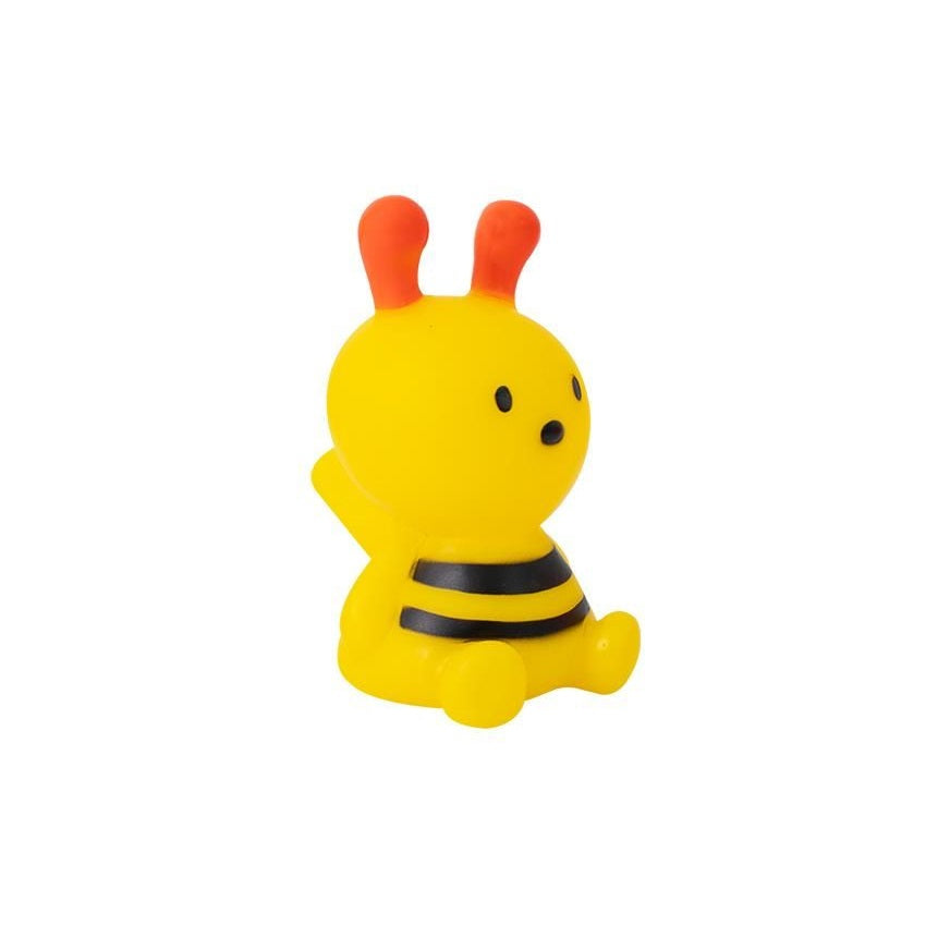 World of Pets Bee Venyl Dog Toy with Squeaker Assorted Colours 6cm x 6cm x 11cm Pack of 1 WP1460 | Robust Rubber and Lightweight | Promotes Dental Hygiene | Great for Games of Throw and Fetch