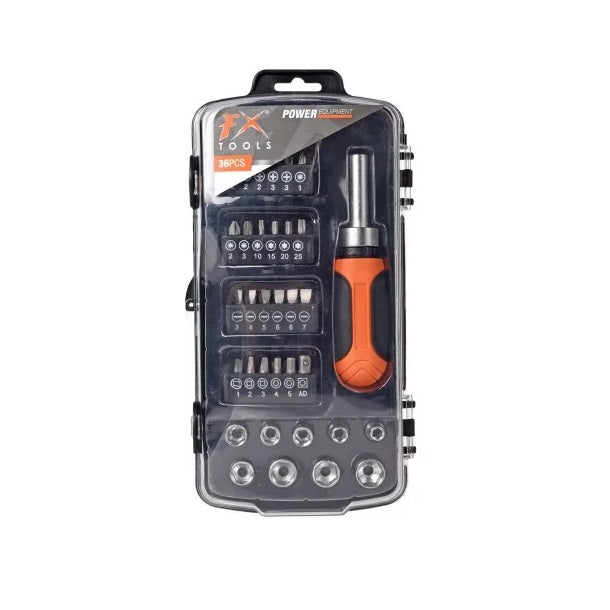 FX Tools Ratchet Handle Set Multicoloured 36-Piece CY8850010