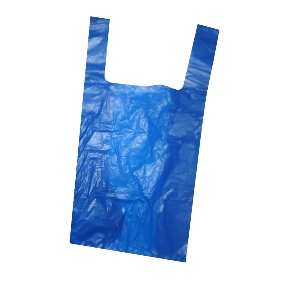 Topaz Hi-Tensile Vest Carrier Bags Blue Large 11-Inch x 17-Inch x 21-Inch Pack of 100 07270-HI09