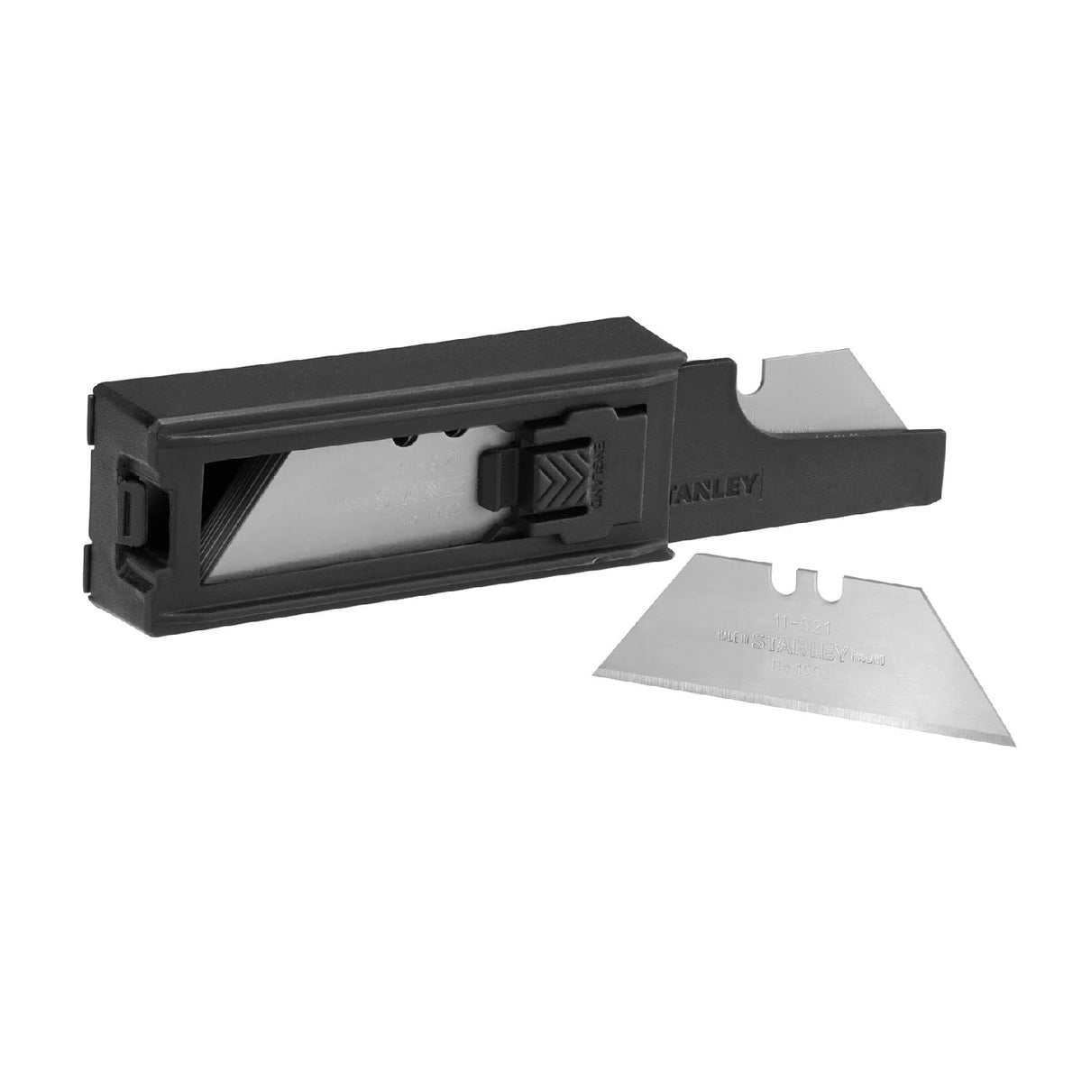 Stanley Heavy Duty Utility Knife Blades With Dispenser Metallic Silver Pack of 10 211921