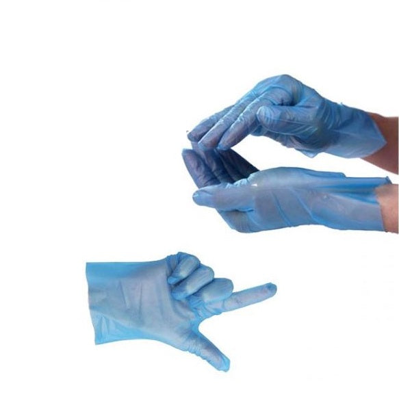 Arix Bettina Stretch Hybrid Disposable Gloves Blue Pack of 25 B360 | Latex-Free | Comfortable Fit | Personal Protection for Home-Kitchen and Cleaning