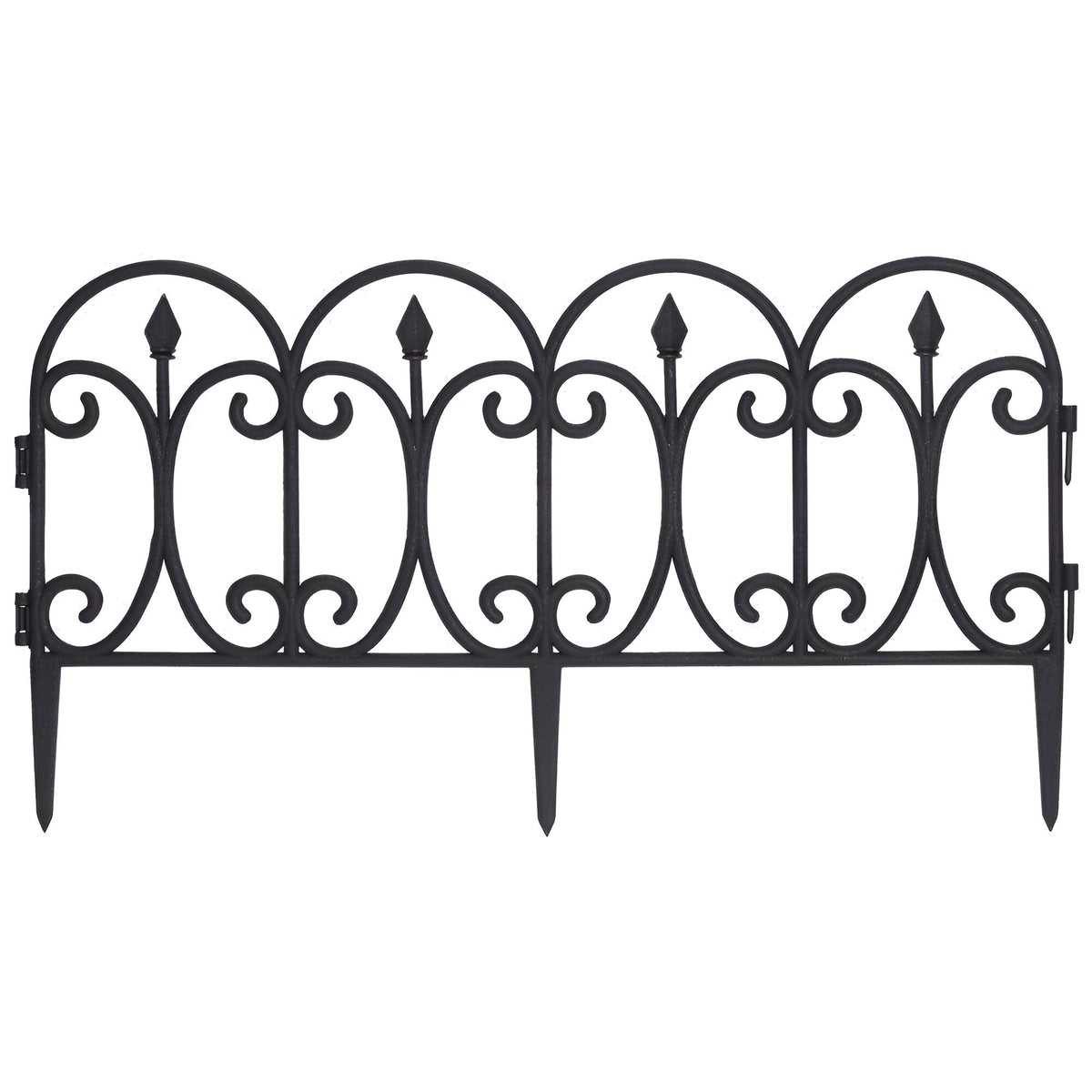 ProGarden Garden Border Black 60cm x 30cm Pack of 4 R10360410