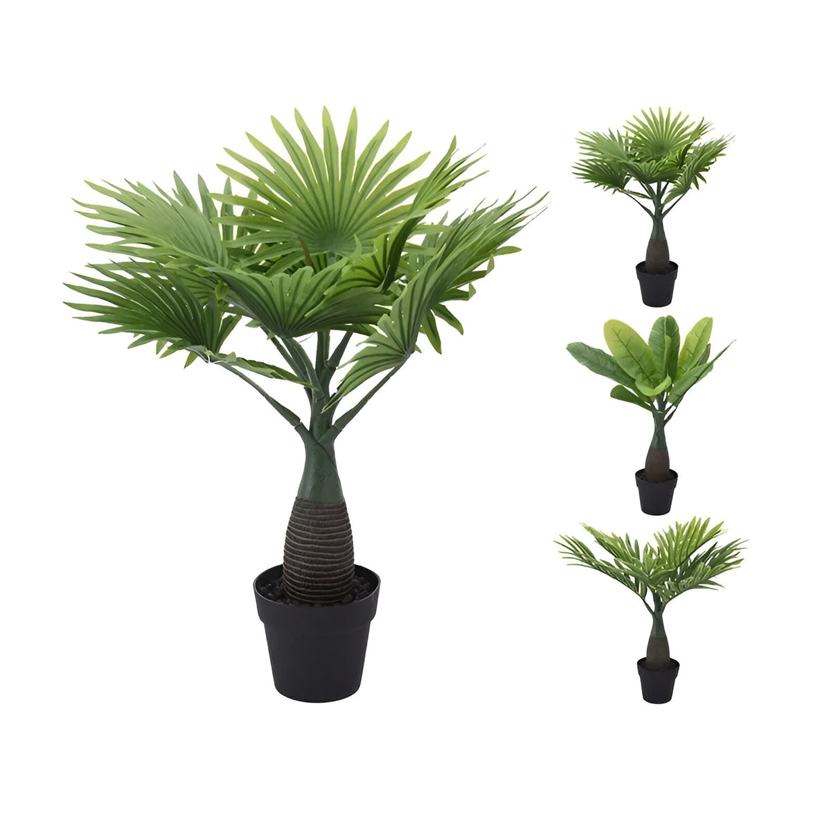 Botanical Decoration Artificial Palm Tree Plant Pot Assorted H40cm x W25cm  Pack of 1 317880060