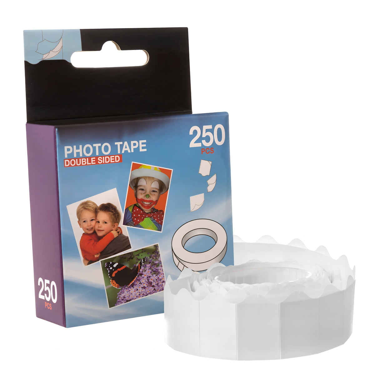 Double Sided Photo Tape White 16mm x 11mm Pack of 250 BCE000015
