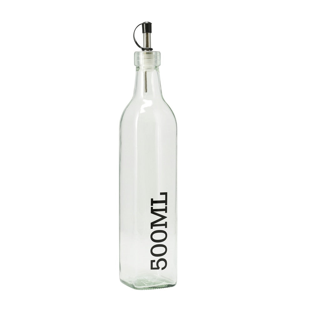 Oil and Vinegar Glass Bottle Transparent 30cm x 6cm x 6cm 500ml CD1003060