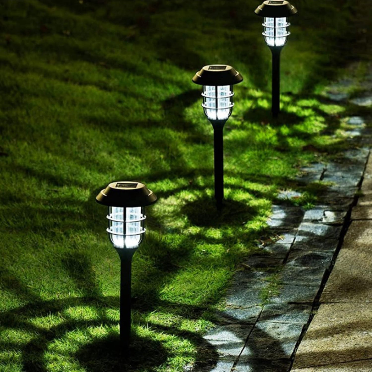 Progarden LED Solar Garden Light Black 43cm x 12cm DX7100040 | Warm White Solar Lantern | Outdoor Stake Lamp for Pathways-Patios and Lawns â€“ Black | Weather-Resistant Design | EcoFriendly Lighting