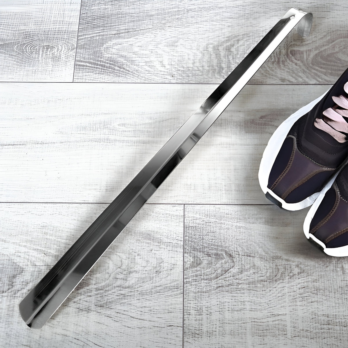 Shiny Shoe Accessories Stainless Steel Shoehorn Silver 51cm A12405980