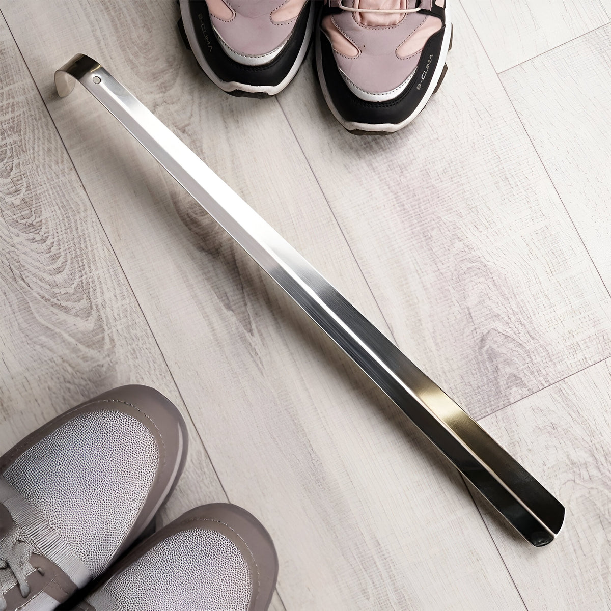 Shiny Shoe Accessories Stainless Steel Shoehorn Silver 51cm A12405980