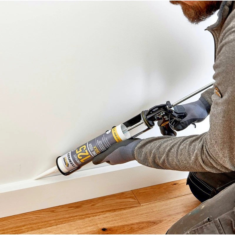 Everbuild Everflex 125 One Hour Caulk Multicoloured 400ml 125C4 | Fast-Drying Acrylic Sealant | Flexible Gap Filler | For Walls-Ceilings and Skirting Boards