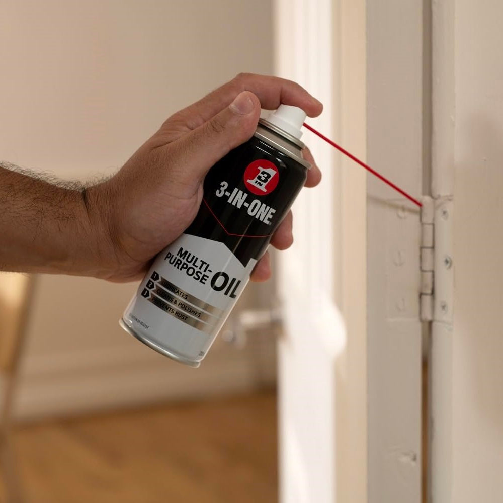 3-in-1 Multi-Purpose Oil Spray Multicoloured 200ml 44135 | Lubricant for Hinges-Tools and Moving Parts | Rust Protection and Cleaning Solution