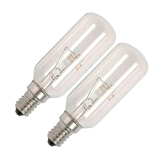 PowerPlus E14 Cooker Hood Bulb 40W Clear Pack of 2 3234 | 350 Lumens | 220-240V AC | For Kitchen Extractor Fans and Ovens