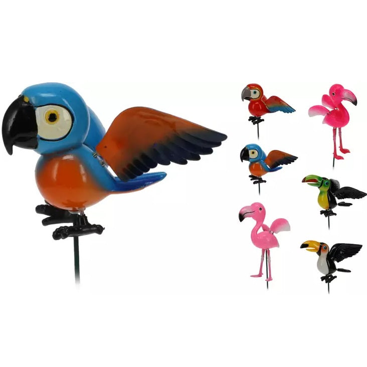 Pro Garden Birds on Stick Assorted Colours 557000900