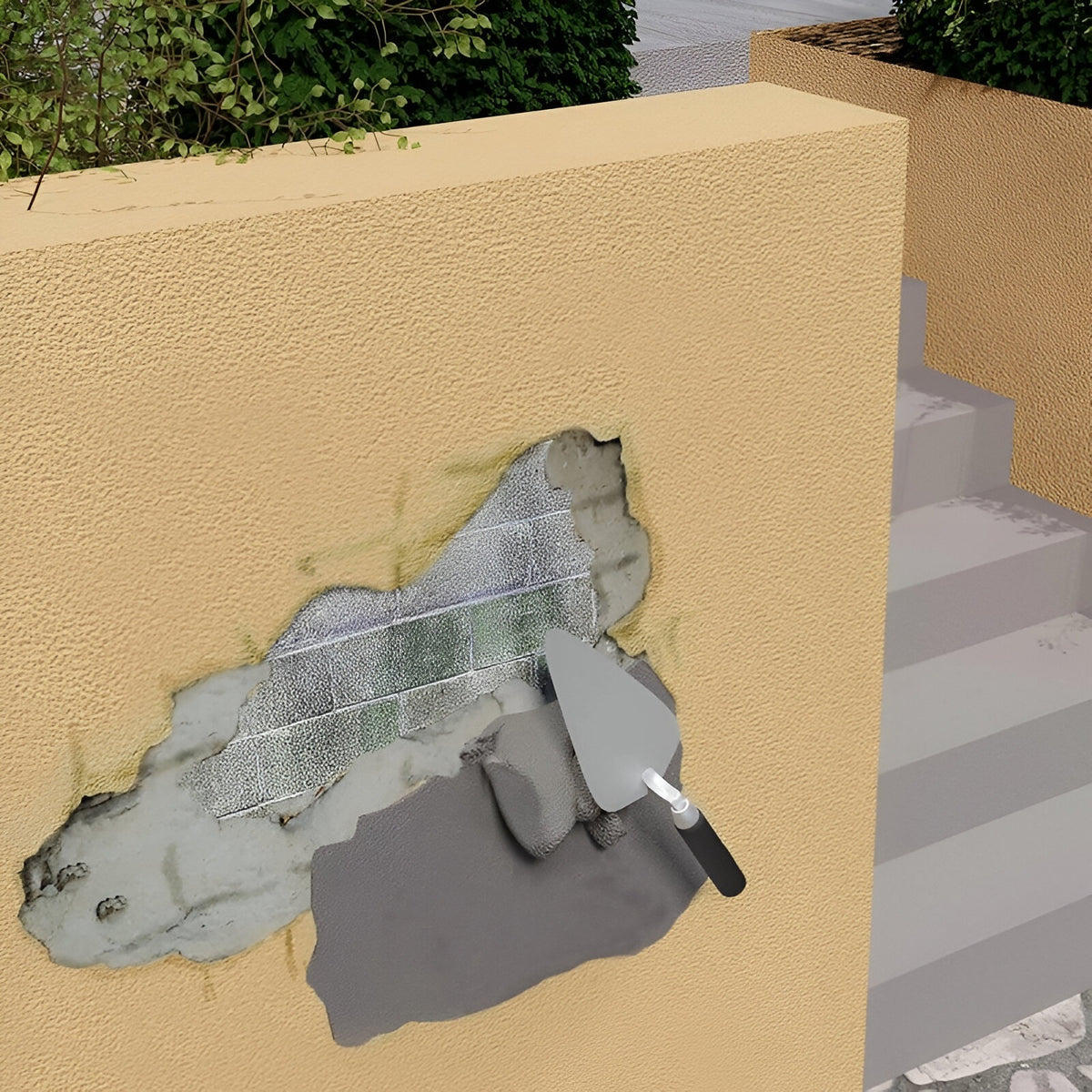Everbuild Jetcem Rapid Repair Cement Grey 3kg JETCEM3 | Fast - Strong and Easy to Use | Internal and External Repairs to Gaps and Cracks on Walls - Floors - Steps and Kerbstones | Repairs Holes in Concrete - Stone and Brick | Up to 25mm Fill Depth