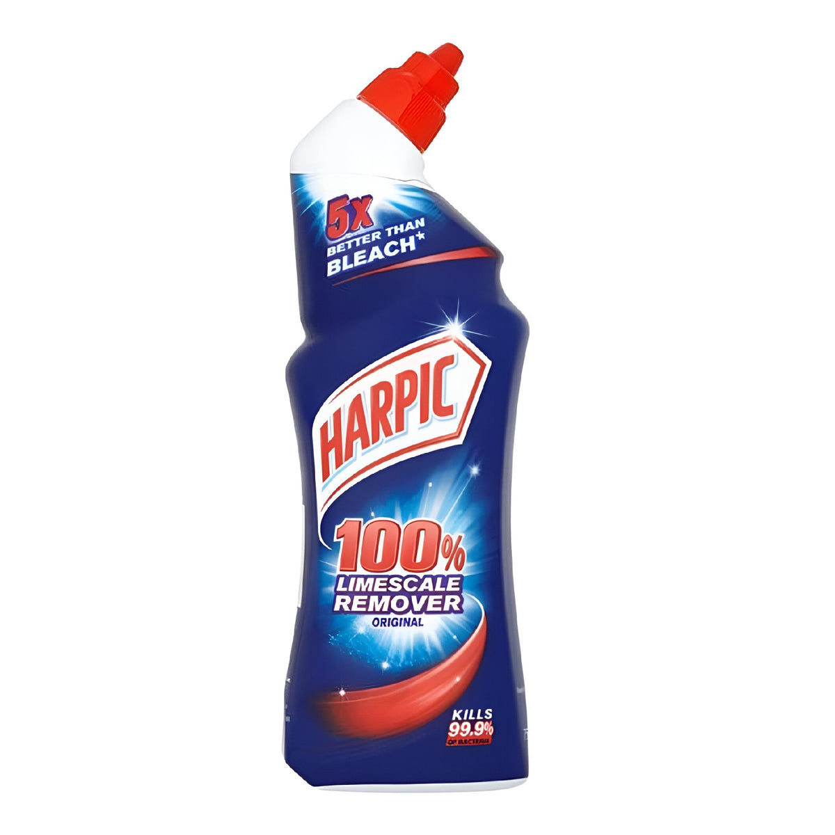 Harpic Liquid Limescale Remover Bathroom Cleaner Blue 750ml 522351 | 5x Better Than Bleach | Kills 99.9 Percent of Bacteria