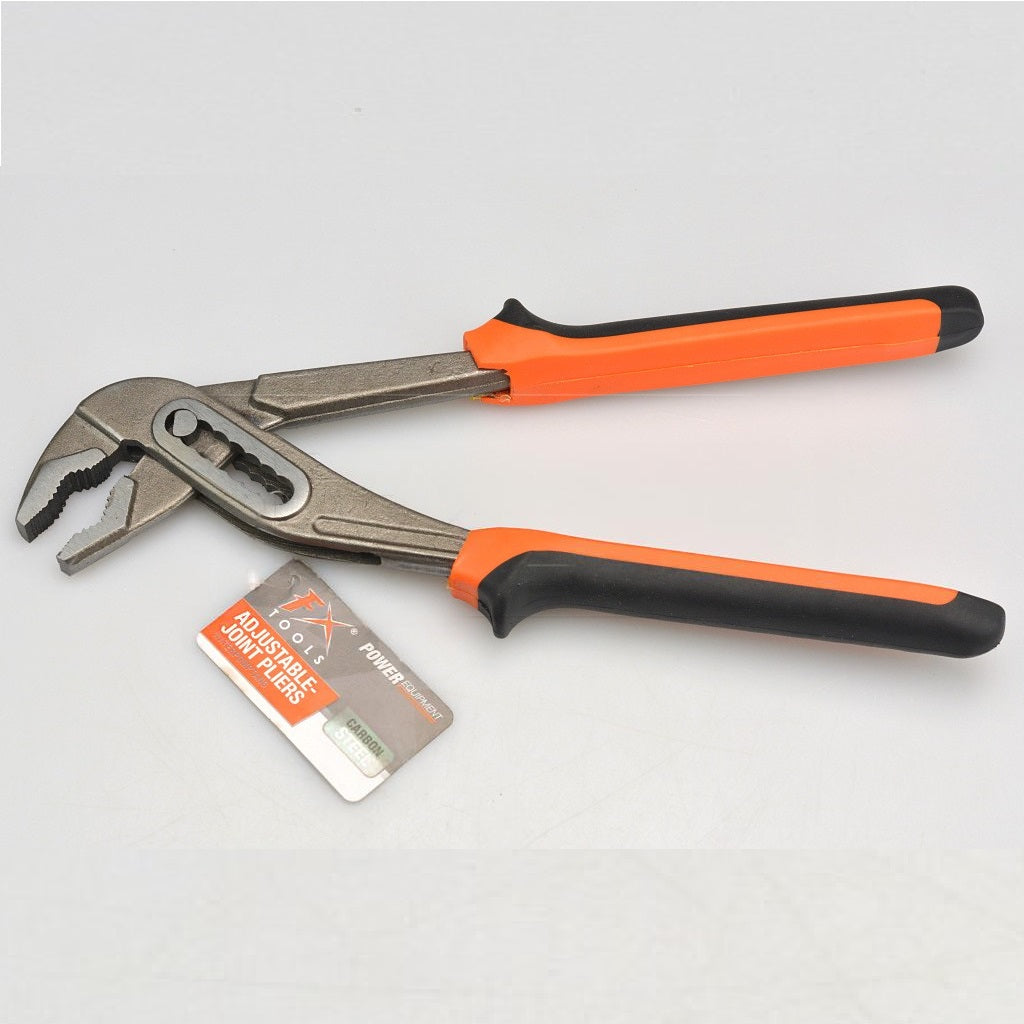 Carbon Steel Adjustable Joint Pliers Orange and Black 25cm C22910140