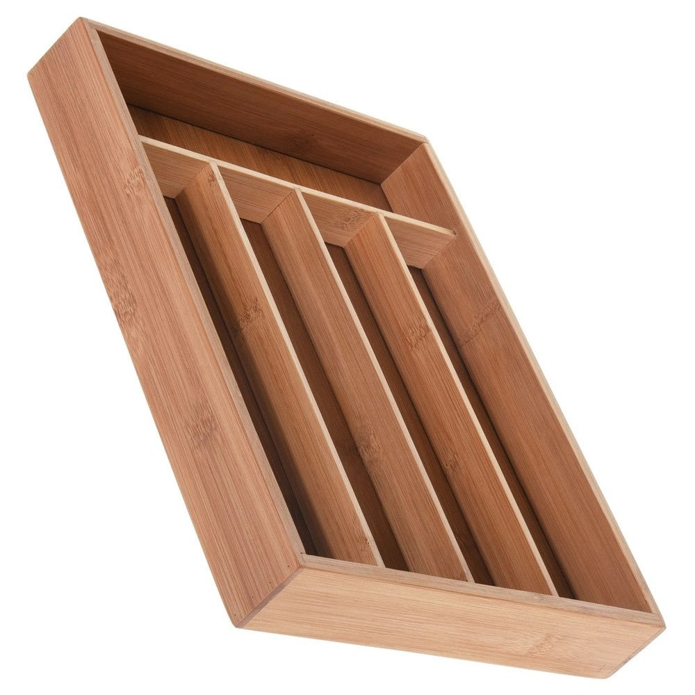 Excellent Houseware Bamboo Cutlery Tray Natural 35cm x 26cm x 5cm BA2000010