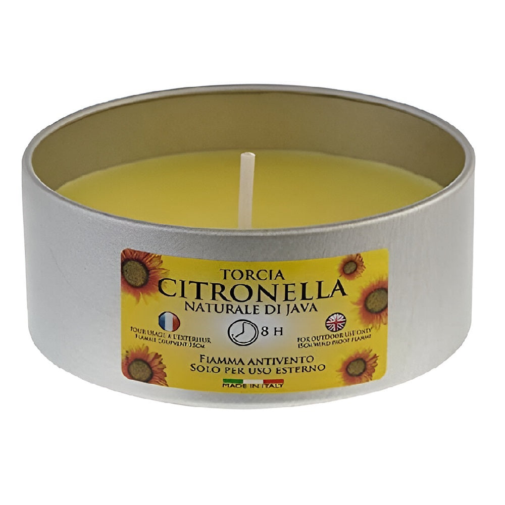 Prices Citronella Candle in Tin Yellow Large OP 50228 | Up to 8 Hours Burn Time