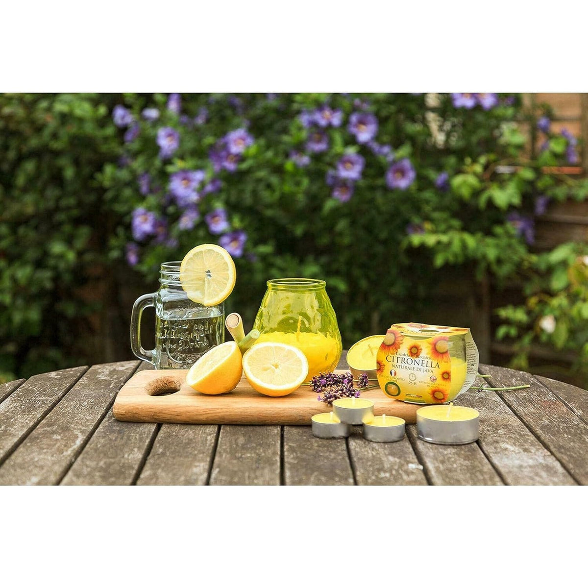 Prices Citronella Candle in Tin Yellow Large OP 50228 | Up to 8 Hours Burn Time