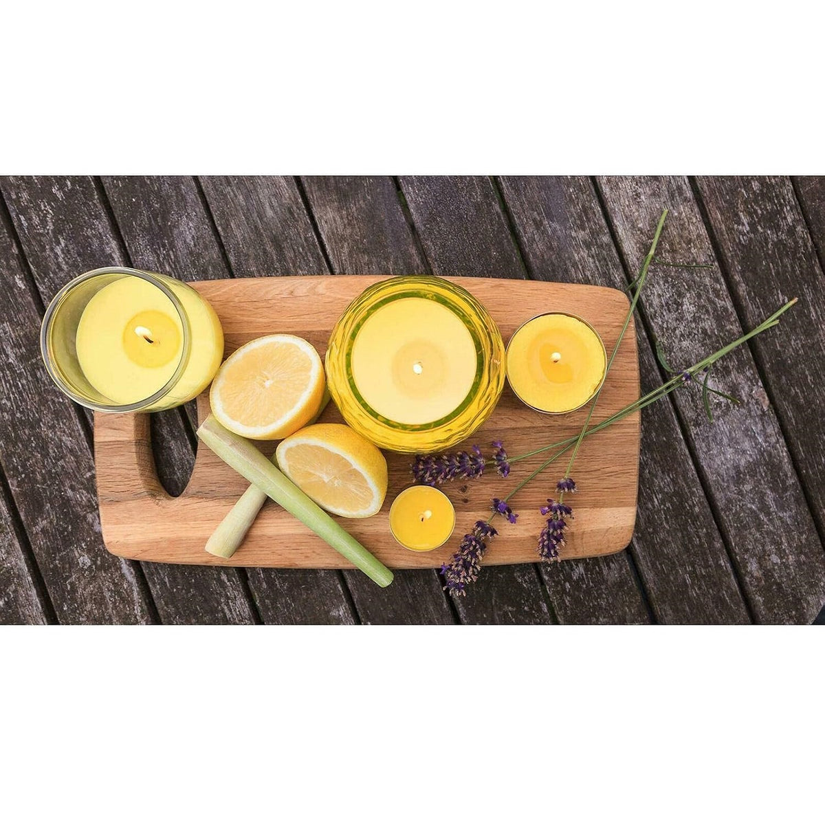 Prices Citronella Candle in Tin Yellow Large OP 50228 | Up to 8 Hours Burn Time