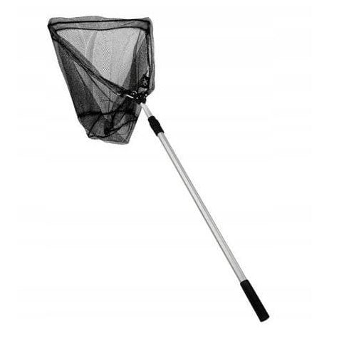XQ Max Fishing Landing Net Black and Silver 180cm 8FD000140 | Max 3Kg | Easily Foldable and Extendable | Telescopic and Lightweight